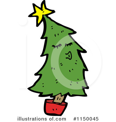 Royalty-Free (RF) Christmas Tree Clipart Illustration by lineartestpilot - Stock Sample #1150045