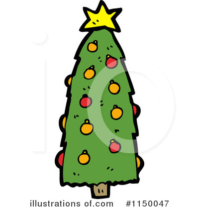 Royalty-Free (RF) Christmas Tree Clipart Illustration by lineartestpilot - Stock Sample #1150047