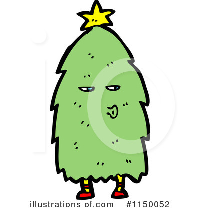 Royalty-Free (RF) Christmas Tree Clipart Illustration by lineartestpilot - Stock Sample #1150052