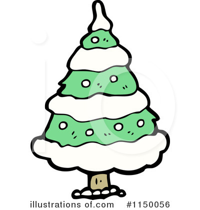 Royalty-Free (RF) Christmas Tree Clipart Illustration by lineartestpilot - Stock Sample #1150056