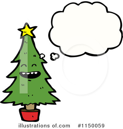 Royalty-Free (RF) Christmas Tree Clipart Illustration by lineartestpilot - Stock Sample #1150059