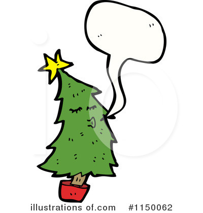 Royalty-Free (RF) Christmas Tree Clipart Illustration by lineartestpilot - Stock Sample #1150062