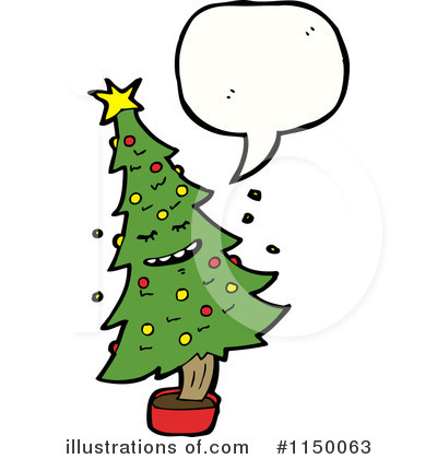 Royalty-Free (RF) Christmas Tree Clipart Illustration by lineartestpilot - Stock Sample #1150063