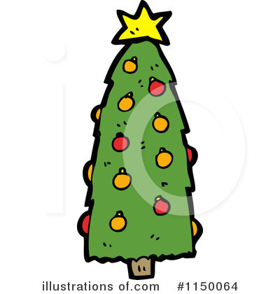 Royalty-Free (RF) Christmas Tree Clipart Illustration by lineartestpilot - Stock Sample #1150064