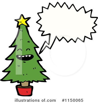 Royalty-Free (RF) Christmas Tree Clipart Illustration by lineartestpilot - Stock Sample #1150065