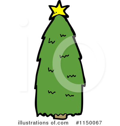 Royalty-Free (RF) Christmas Tree Clipart Illustration by lineartestpilot - Stock Sample #1150067