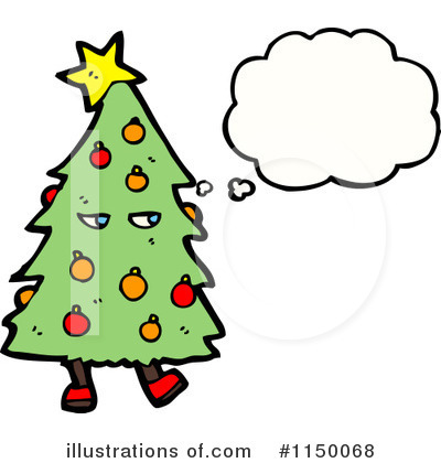 Royalty-Free (RF) Christmas Tree Clipart Illustration by lineartestpilot - Stock Sample #1150068