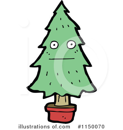 Royalty-Free (RF) Christmas Tree Clipart Illustration by lineartestpilot - Stock Sample #1150070