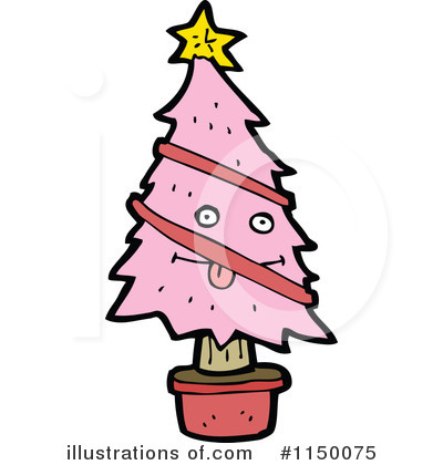 Royalty-Free (RF) Christmas Tree Clipart Illustration by lineartestpilot - Stock Sample #1150075