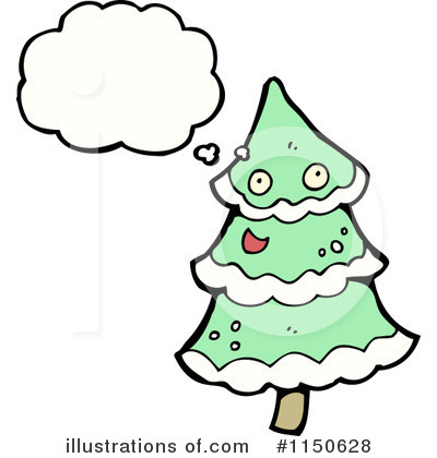 Royalty-Free (RF) Christmas Tree Clipart Illustration by lineartestpilot - Stock Sample #1150628