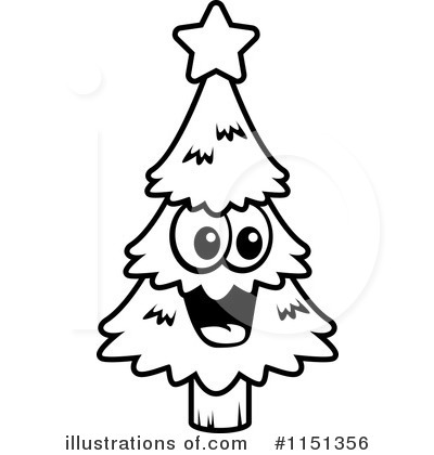 Christmas Tree Clipart #1151356 by Cory Thoman