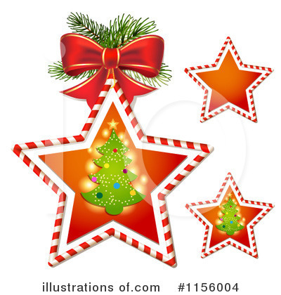Royalty-Free (RF) Christmas Tree Clipart Illustration by merlinul - Stock Sample #1156004