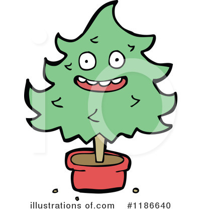 Royalty-Free (RF) Christmas Tree Clipart Illustration by lineartestpilot - Stock Sample #1186640
