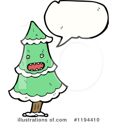 Royalty-Free (RF) Christmas Tree Clipart Illustration by lineartestpilot - Stock Sample #1194410