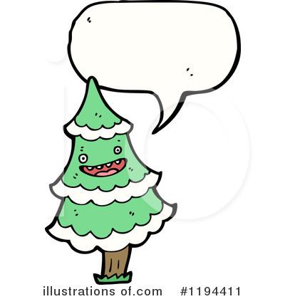Royalty-Free (RF) Christmas Tree Clipart Illustration by lineartestpilot - Stock Sample #1194411