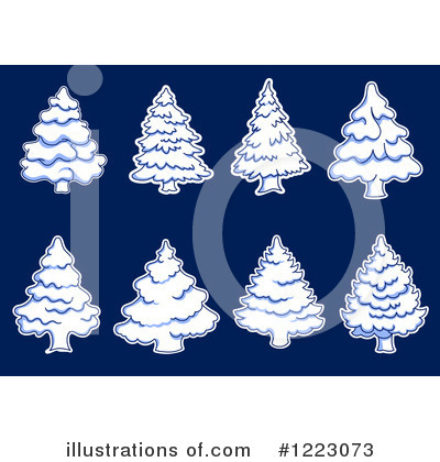 Royalty-Free (RF) Christmas Tree Clipart Illustration by Vector Tradition SM - Stock Sample #1223073