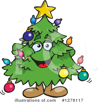 Christmas Tree Clipart #1276117 by Dennis Holmes Designs