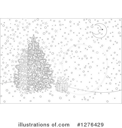 Royalty-Free (RF) Christmas Tree Clipart Illustration by Alex Bannykh - Stock Sample #1276429