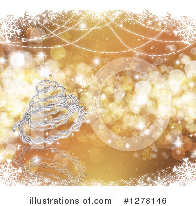 Royalty-Free (RF) Christmas Tree Clipart Illustration by KJ Pargeter - Stock Sample #1278146
