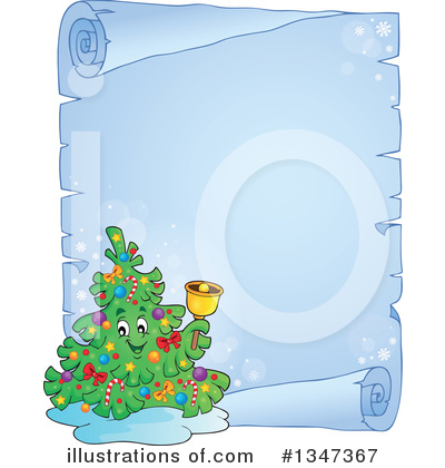 Royalty-Free (RF) Christmas Tree Clipart Illustration by visekart - Stock Sample #1347367