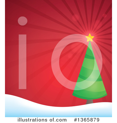 Royalty-Free (RF) Christmas Tree Clipart Illustration by visekart - Stock Sample #1365879