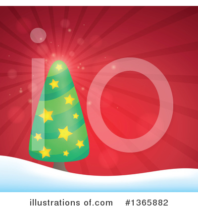 Royalty-Free (RF) Christmas Tree Clipart Illustration by visekart - Stock Sample #1365882
