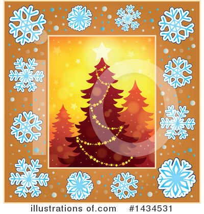 Royalty-Free (RF) Christmas Tree Clipart Illustration by visekart - Stock Sample #1434531
