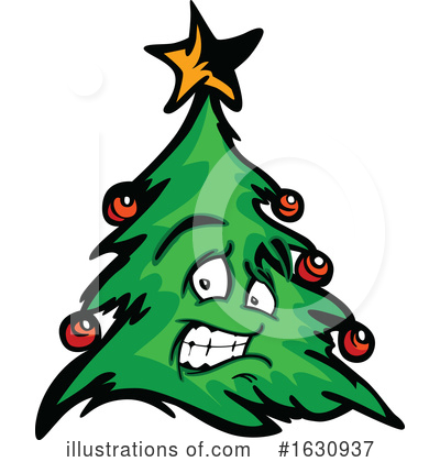 Royalty-Free (RF) Christmas Tree Clipart Illustration by Chromaco - Stock Sample #1630937