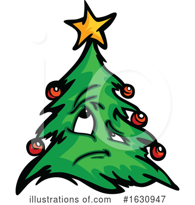Royalty-Free (RF) Christmas Tree Clipart Illustration by Chromaco - Stock Sample #1630947