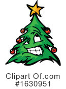 Christmas Tree Clipart #1630951 by Chromaco