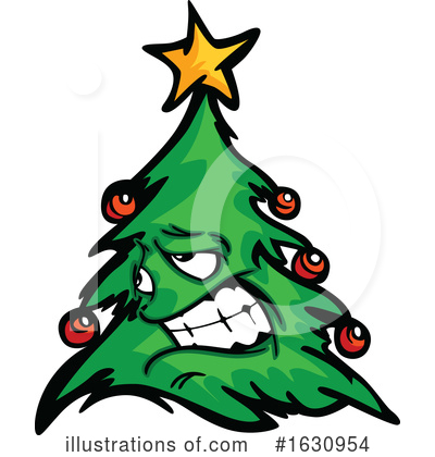 Royalty-Free (RF) Christmas Tree Clipart Illustration by Chromaco - Stock Sample #1630954