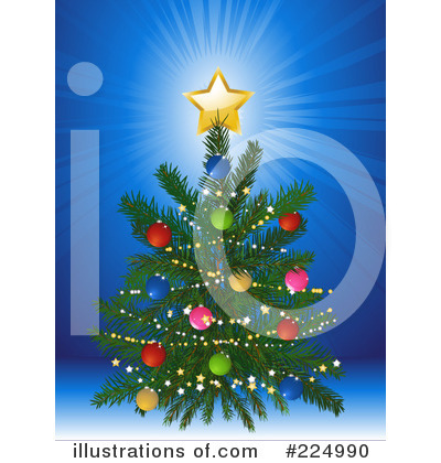 Royalty-Free (RF) Christmas Tree Clipart Illustration by elaineitalia - Stock Sample #224990