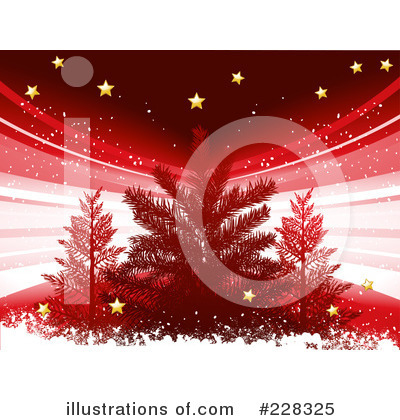 Royalty-Free (RF) Christmas Tree Clipart Illustration by elaineitalia - Stock Sample #228325
