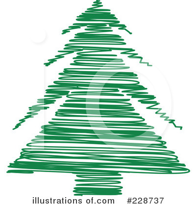 Royalty-Free (RF) Christmas Tree Clipart Illustration by KJ Pargeter - Stock Sample #228737