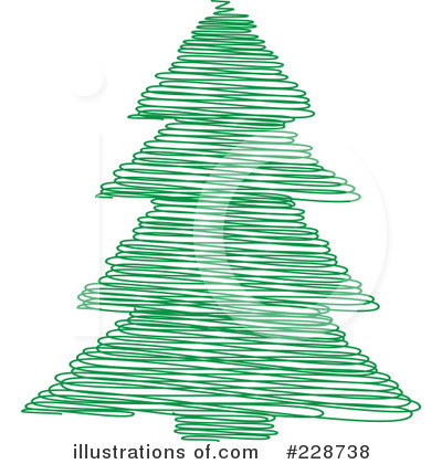 Royalty-Free (RF) Christmas Tree Clipart Illustration by KJ Pargeter - Stock Sample #228738