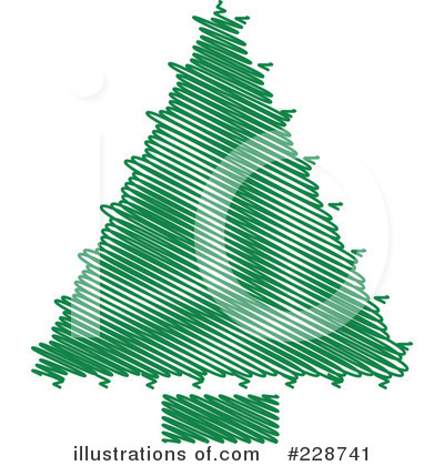 Royalty-Free (RF) Christmas Tree Clipart Illustration by KJ Pargeter - Stock Sample #228741