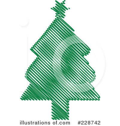 Royalty-Free (RF) Christmas Tree Clipart Illustration by KJ Pargeter - Stock Sample #228742