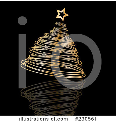Royalty-Free (RF) Christmas Tree Clipart Illustration by KJ Pargeter - Stock Sample #230561