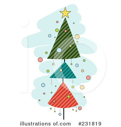 Royalty-Free (RF) Christmas Tree Clipart Illustration by BNP Design Studio - Stock Sample #231819