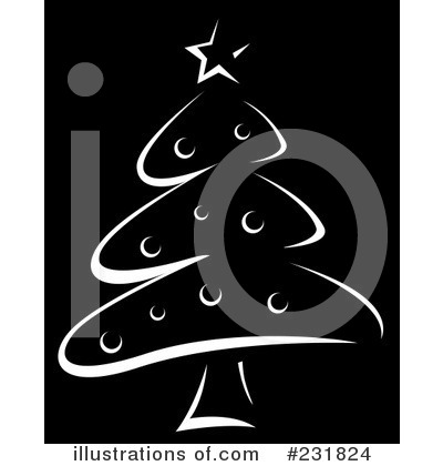 Royalty-Free (RF) Christmas Tree Clipart Illustration by BNP Design Studio - Stock Sample #231824