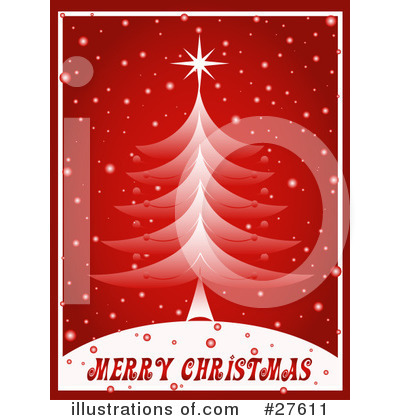 Royalty-Free (RF) Christmas Tree Clipart Illustration by KJ Pargeter - Stock Sample #27611