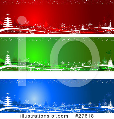 Royalty-Free (RF) Christmas Tree Clipart Illustration by KJ Pargeter - Stock Sample #27618
