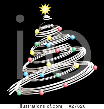 Royalty-Free (RF) Christmas Tree Clipart Illustration by KJ Pargeter - Stock Sample #27620