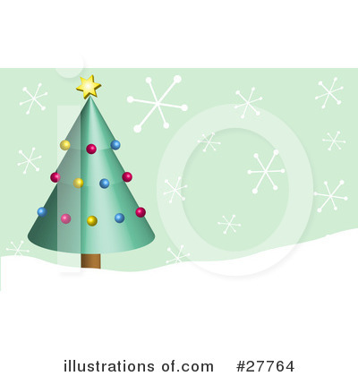 Royalty-Free (RF) Christmas Tree Clipart Illustration by KJ Pargeter - Stock Sample #27764