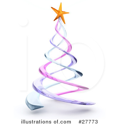 Royalty-Free (RF) Christmas Tree Clipart Illustration by KJ Pargeter - Stock Sample #27773