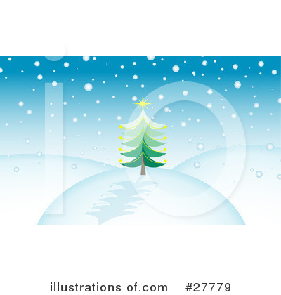 Royalty-Free (RF) Christmas Tree Clipart Illustration by KJ Pargeter - Stock Sample #27779