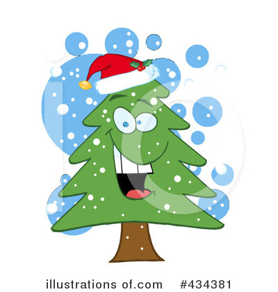 Christmas Tree Clipart #434381 by Hit Toon