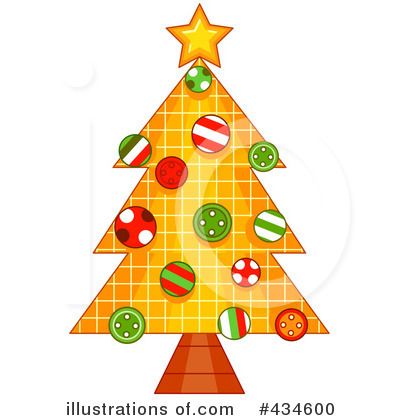 Royalty-Free (RF) Christmas Tree Clipart Illustration by BNP Design Studio - Stock Sample #434600