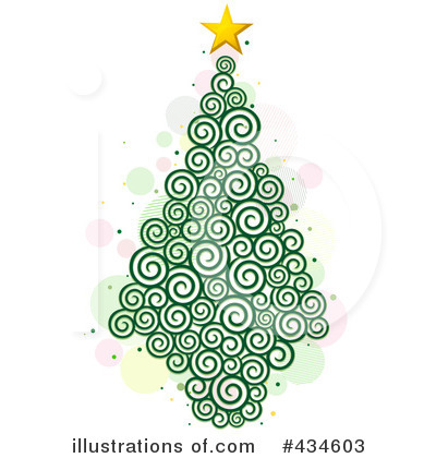 Royalty-Free (RF) Christmas Tree Clipart Illustration by BNP Design Studio - Stock Sample #434603