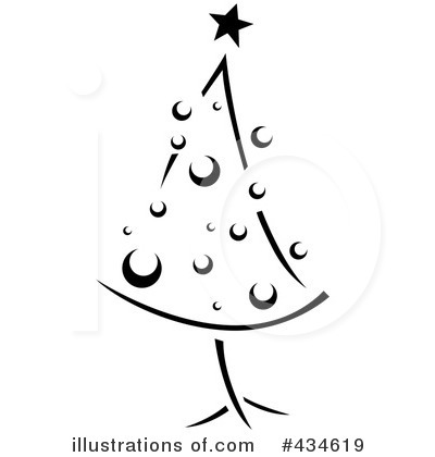 Royalty-Free (RF) Christmas Tree Clipart Illustration by BNP Design Studio - Stock Sample #434619